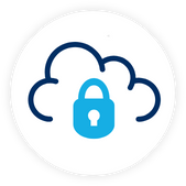 security cloud icon circle