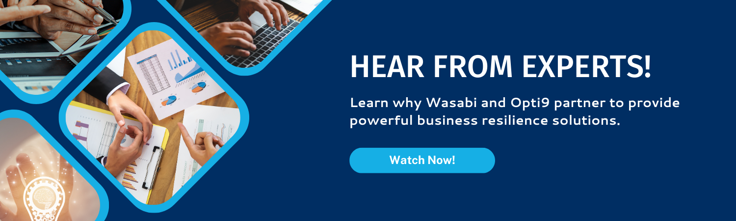 Watch the DR-Ready Webinar hosted by Wasabi