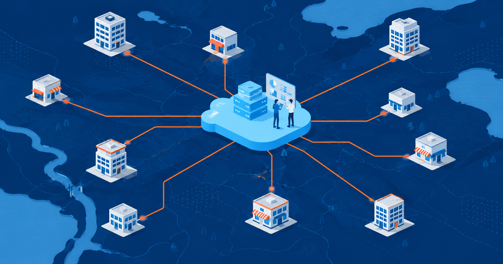 Cloud network connections on isometric map.png
